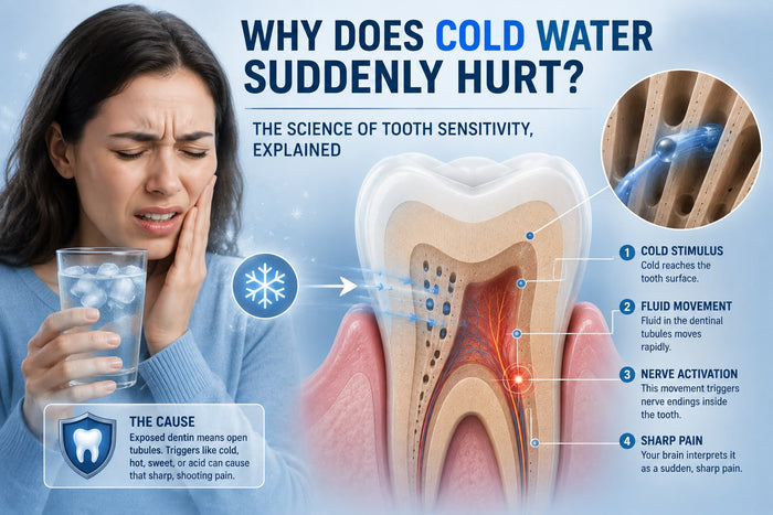 Why Does Cold Water Suddenly Hurt? The Science of Tooth Sensitivity, Explained