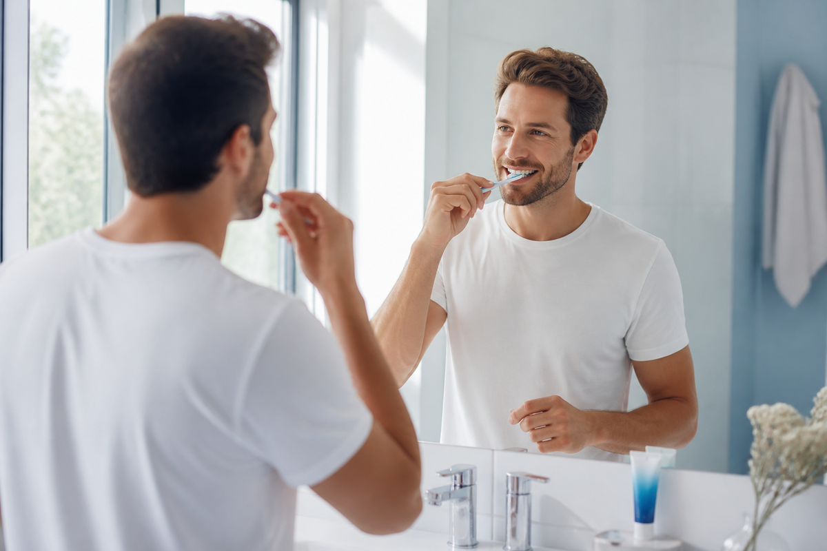 Morning brushing ritual
